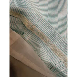 NWT Lilly Pulitzer Vivienne Shorely Blue Seersucker One-Shoulder Dress Sz 4 thumbnail 8
