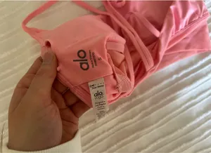Alo Yoga Pink Shorts Set thumbnail 4