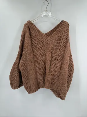 POL Rust Chunky Sweater size medium thumbnail 3