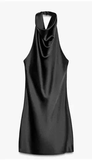 Zara Black Backless Dress thumbnail 1