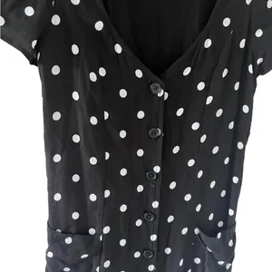 Urban Outfitters Lola Polka Dot Button Down Mini Dress thumbnail 7