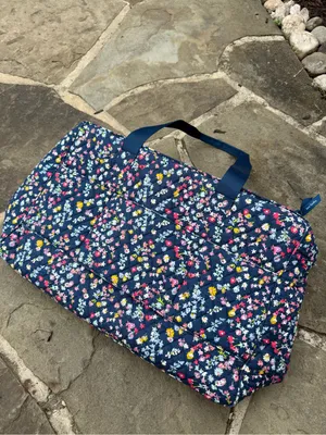 Vera Bradley | Poppy Meadow Floral Quilted Duffle bag thumbnail 3