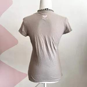 Gray Roxy Logo‎ T Shirt Las Vegas Vintage Graphic Tee Y2K 2000s Retro Small thumbnail 4
