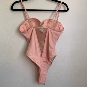 NWT House of CB Seychelles‎ Padded Swimsuit in Blush Pink thumbnail 6