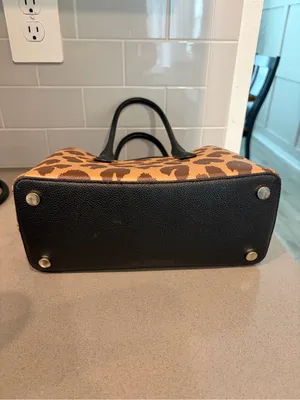 Kate Spade New York Medium Margaux Leopard Print Leather Satchel - Brown EUC thumbnail 6
