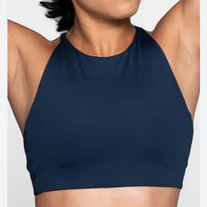 Girlfriend Collective Topanga Criss Cross Sports Bra XL Midnight Blue Adjustable thumbnail 3