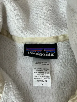 Patagonia Women's Re-Tool Snap-T Fleece Size L White thumbnail 4