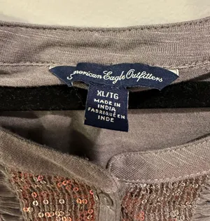 American Eagle Button Up Sleeveless Blouse thumbnail 2