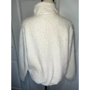 Patagonia Los Gatos 1/4 Zip Fleece‎ Pullover Medium Birch White Sherpa Jacket thumbnail 3