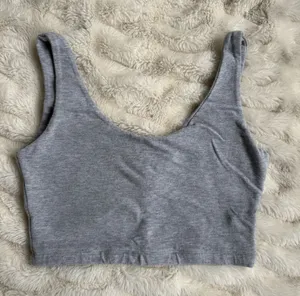 Brandy Melville Cropped Tank Top Grey thumbnail 1