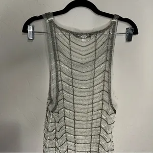 Urban Outfitters‎ UO Twiggy Sheer Embellished Beaded Mesh Mini Dress thumbnail 10