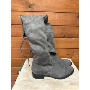 Circus By Sam Edelman Peyton Dark Gray Over Knee Boots Sz 9.5 NIB thumbnail 2