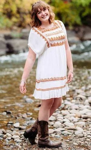 Free People Sunrise Wanderer Mini Dress M thumbnail 2
