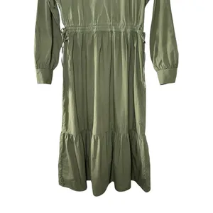 Rails‎ Maple Olive Smoke Midi Dress Smocked Waist Boho Cottagecore Chic Size S thumbnail 8