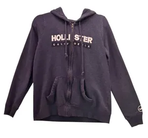 Hollister Fleece Lined‎ Hoodie Blue Large thumbnail 1