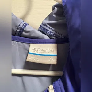 Columbia women’s periwinkle rain jacket thumbnail 3