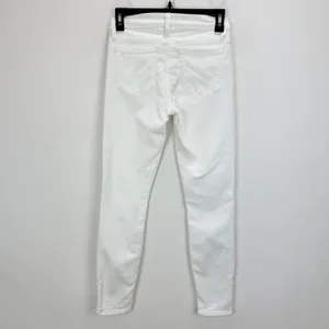 J.Crew 8" Toothpick Jean White Skinny Stretch Classic Denim Womens US 24 NWT thumbnail 5