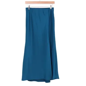A New Day A-Line‎ Skirt Womens S Midnight Blue Stretch Midi Length Elastic Waist thumbnail 2