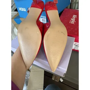 Steve Madden Women's US 7.5 Valeriee Heel Pointed Toe Pump Red‎ Patent thumbnail 7