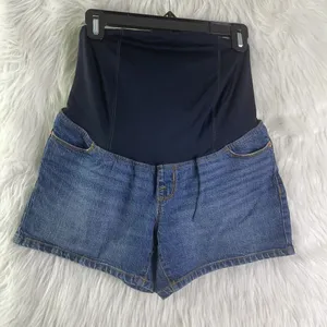 Isabel Maternity by‎ Ingrid & Isabel Womens 4 Crossover Panel Shorts Midi Short thumbnail 1