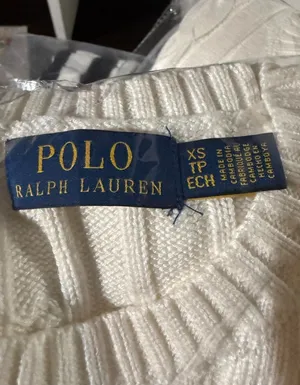 Ralph Lauren off white cable knit sweater Size XS thumbnail 5