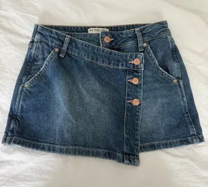 Free People We The Free Jean Skort thumbnail 1