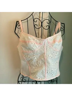 Free People Pop of Color Corset in Tea Combo M thumbnail 2