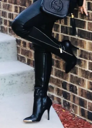 Saks Fifth Avenue New Leather Boots thumbnail 3
