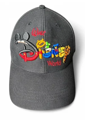 Walt Disney World Hat Adjustable SnapBack Black Raised Embroidery Mickey Mouse thumbnail 1