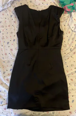 DO+BE Satin Black Mini Dress thumbnail 3