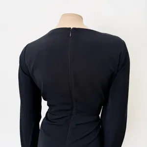 [Abercrombie & Fitch] Black Long Sleeve Cutout Tie Front Mini Dress NWT Sz Large thumbnail 5