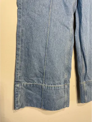 Zara Z1975 High-Waisted Front Seam Wide-Leg Jeans Minimalism thumbnail 6