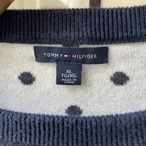 Tommy Hilfiger Dark Blue White Polka Dot Sweater XL thumbnail 5