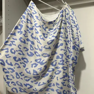 Vestique Blue and White Patterned Blouse - One Shoulder thumbnail 1