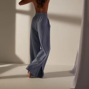 Missguided X re styled front seam wide leg joggers with bottom slit. Size 6 thumbnail 3