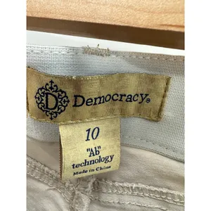 Democracy Ab Solution Camo Jeans Womens 10 High Rise Crop Ankle‎ Utility Stretch thumbnail 6