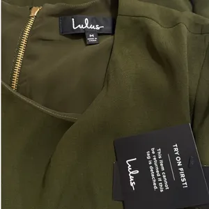 Lulus Shift and Shout Olive Green Shift Dress size Medium NWT thumbnail 4