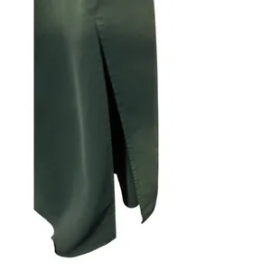 Deep Green Tie Shoulder Smocked Back Midi Dress Wedding Guest Garden Party Small thumbnail 9