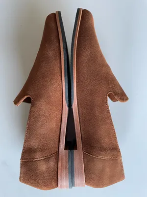PATINA women's brown suede leather pointy toe slip on flats loafers Size US8 New thumbnail 5
