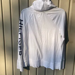 Tommy Hilfiger Sport White Hoodie long sleeves size large pre owned thumbnail 3