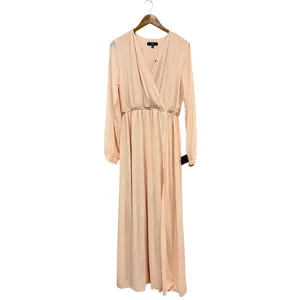 Lulus Wondrous Water Lilies Blush Pink Maxi Dress size Large NWT thumbnail 2