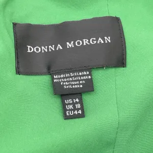 Donna Morgan Halter Neck Dress Size 14 Empire Waist Asymmetric Soft Glam Coastal thumbnail 10