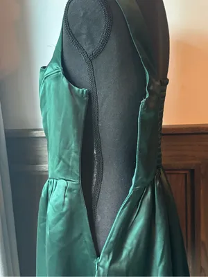 wild fable Dark Green Square-Neck Fit & Flare Mini Dress medium thumbnail 7