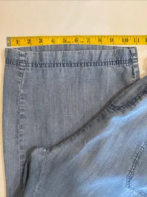 SPLENDID Wide Leg Pant - Lightweight Blue Denim - Size XL - Angie Indigo Pants thumbnail 12