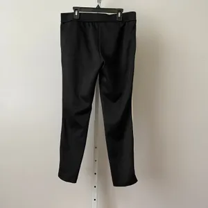 Pam & Gela S‎ Black Track Pants White Side Stripe Drawstring Tapered Athleisure thumbnail 6