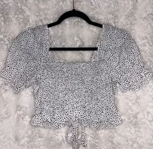 SheIn Ruched Crop Top thumbnail 4