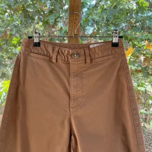 Gap Women's High Stride Wide-Leg Ankle Khakis Perfect Brown Size 0P thumbnail 3