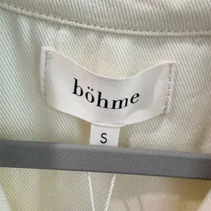 Bohme‎ Ivory Cotton Twill Utility Romper Tie Waist Button Front Small NWT thumbnail 4