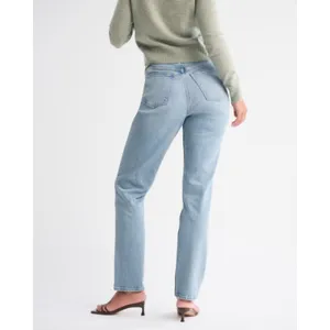 Abercrombie & Fitch Curve Love Ultra High Rise 90s Straight Jean Size 34 thumbnail 3