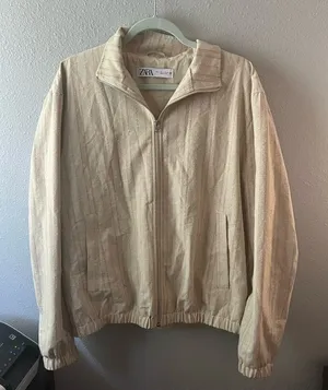 Zara Tweed Bomber Jacket thumbnail 1